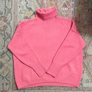 Vince Camuto, Cozy Pink Turtleneck Women’s Sweater, Size Medium